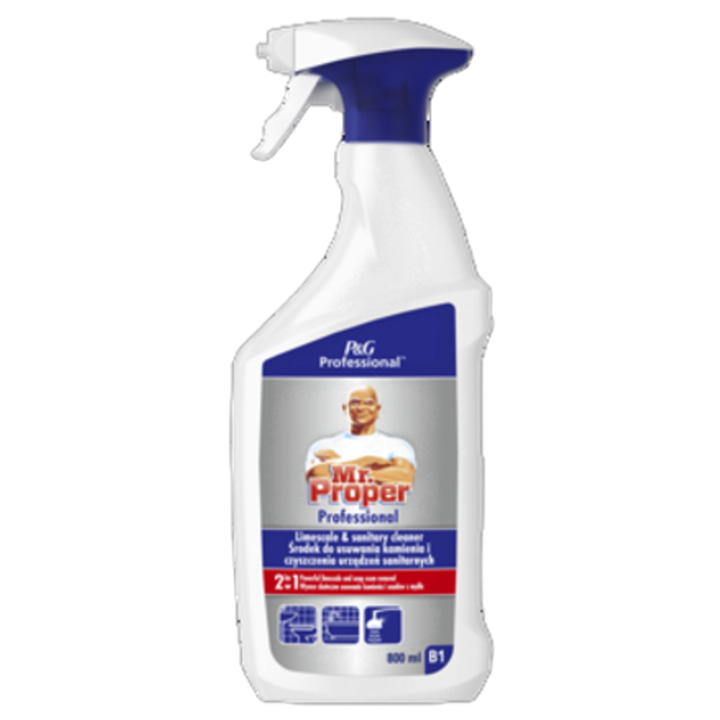 Mr. Proper Professional Środek do usuwania kamienia i czyszczenia urządzeń sanitarnych 800 ml